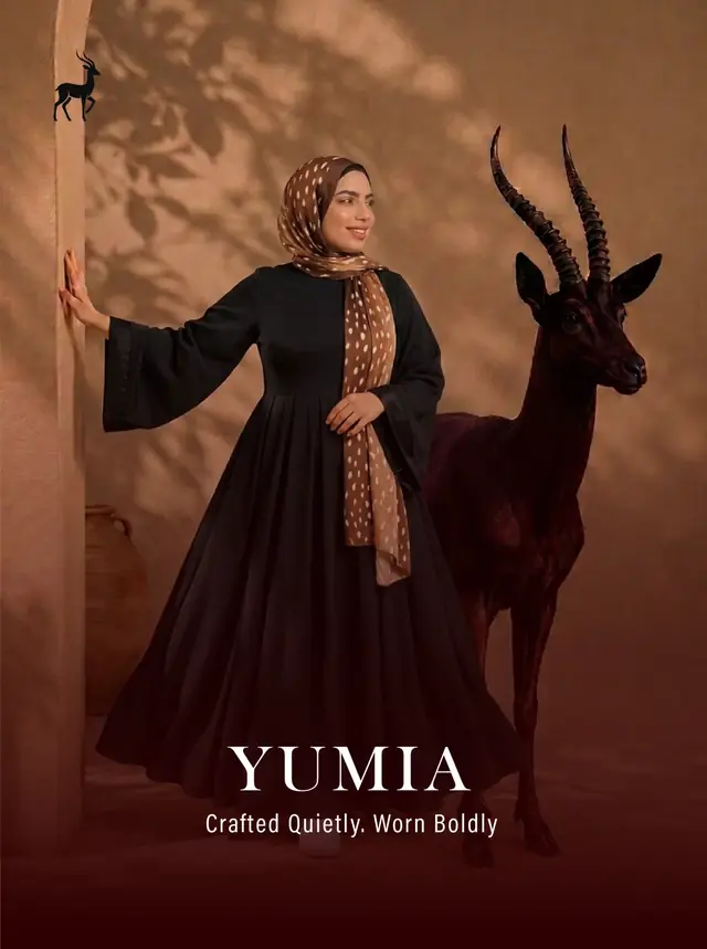 عباية بتصميم فستان Fawn — صورة الحملة